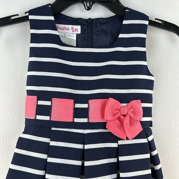Jessica Ann Girls’ Striped Dress, 4 - Picture 2 of 8
